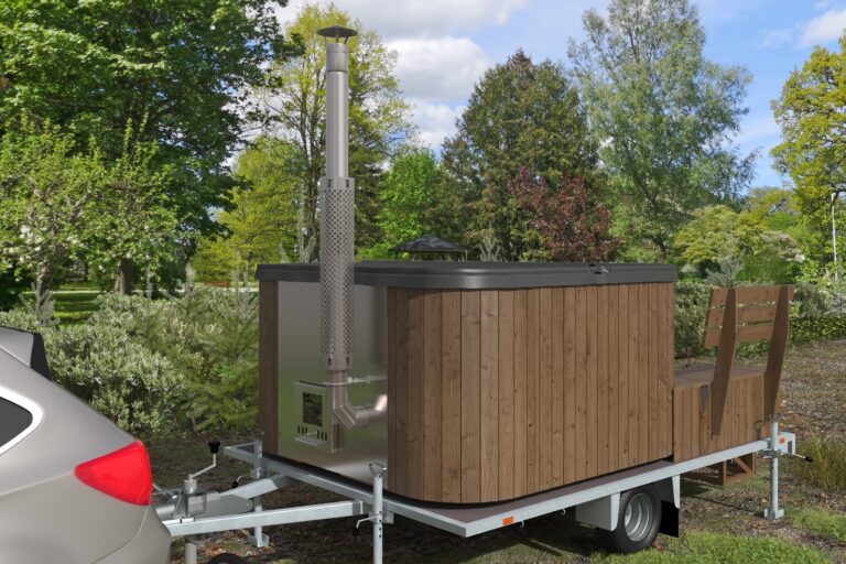 Icon Tub 200 -kylpytynnyri perävaunulla