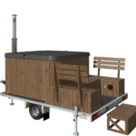 Icon Tub 200 -kylpytynnyri perävaunulla