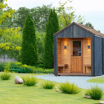 Sauna Alice puutarhassa