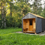 Sauna Alice metsämaisemassa